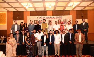 OATH TAKING CEREMONY OF NEW COMMITTEE 2026 - 28 HOTEL ASSOCIATION UDAIPUR AT RAMEE ROYAL RESORT UDAIPUR